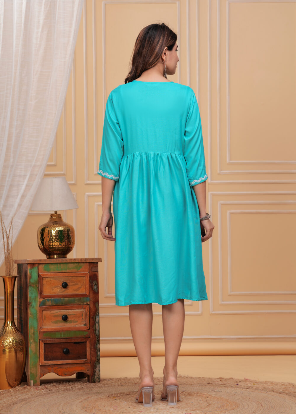 Gvastra Cotton Feeding Kurti