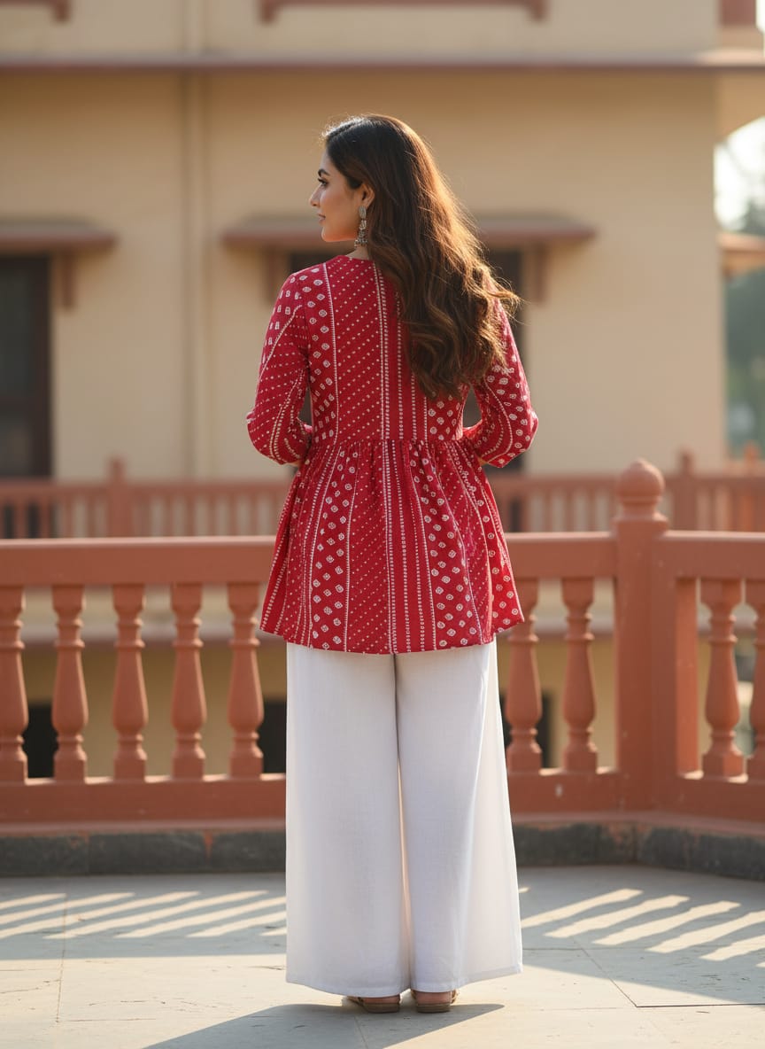 Gvastra Women’s Printed Top – Stylish & Comfortable Daily Wear - Image 3